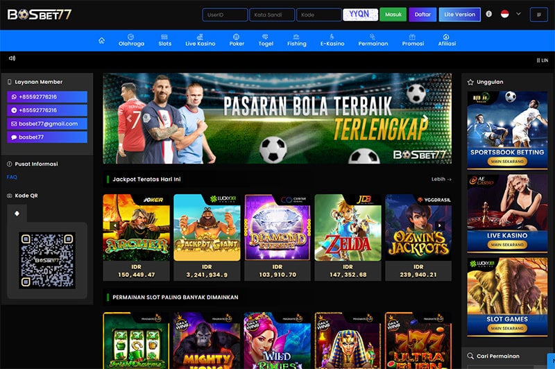 situs daftar agen judi bosbet77 bosbet 77 online terpercaya indonesia